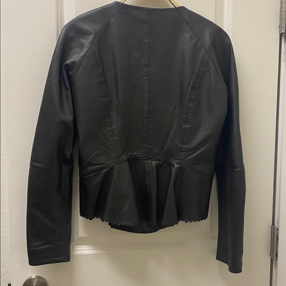 Hoss Intropia womens  leather jacket US Size Small - Picture 5 of 7